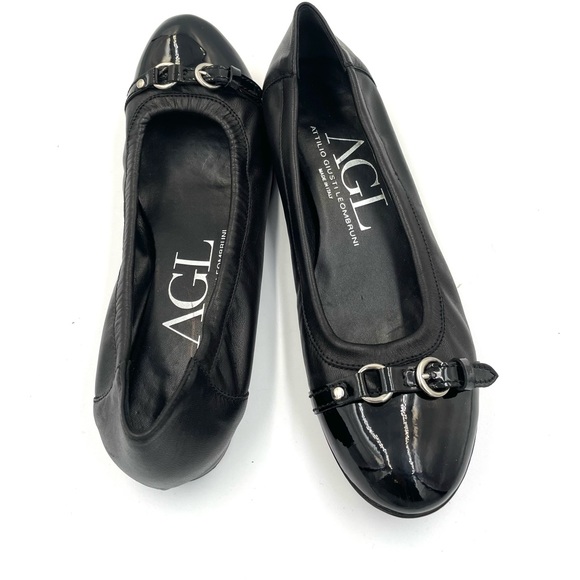 AGL Cap Toe Leather Ballet Flat- size 10.5 - Picture 7 of 11